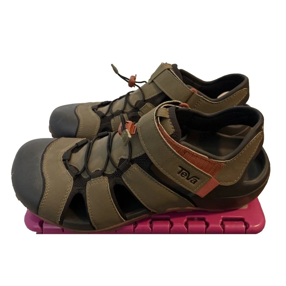 NWOB Teva Flintwood Sandals Olive Green Men's Sz 12 Outdoor Gorpcore